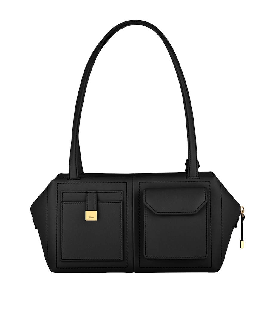 Chopard Leather Ice Cube Shoulder Bag Black Image 5