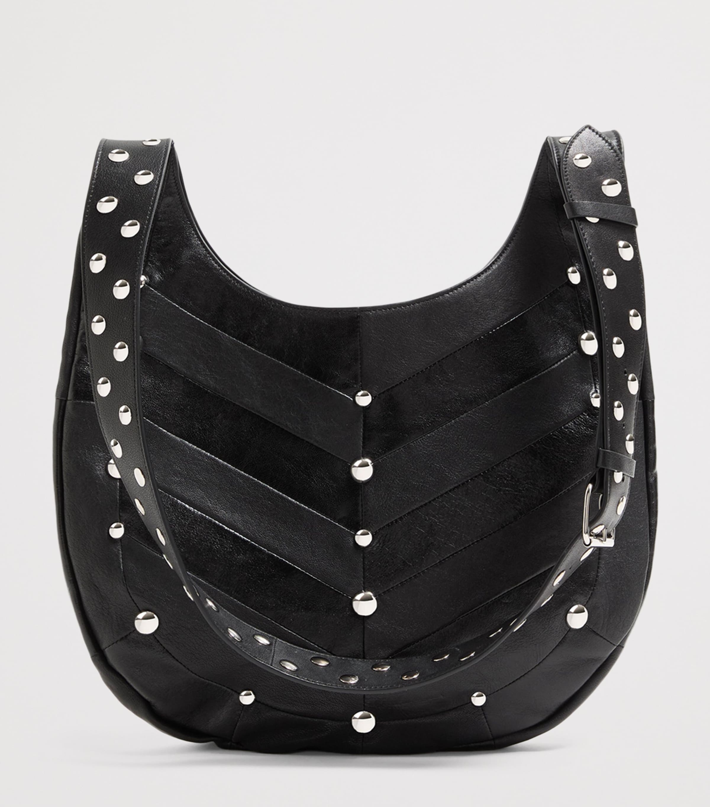 Valentino Garavani Womens Medium Leather Hoboho Shoulder Bag Image 6