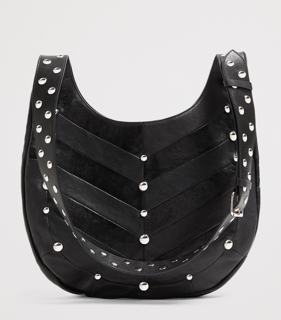 Valentino Garavani Womens Medium Leather Hoboho Shoulder Bag Image 6