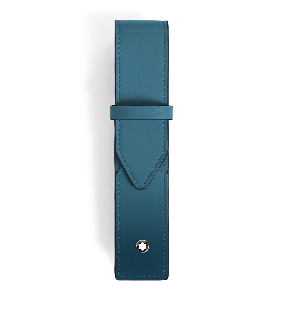 Leather Meisterstück Pen Pouch SMOKEY BLUE Image 1