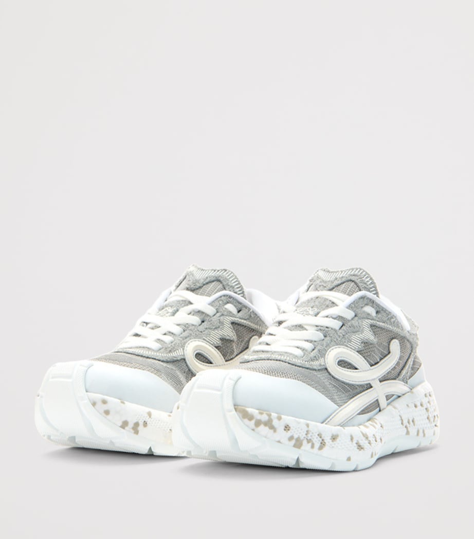 LOEWE Leather Pogo Sneakers Light Grey/white Image 2