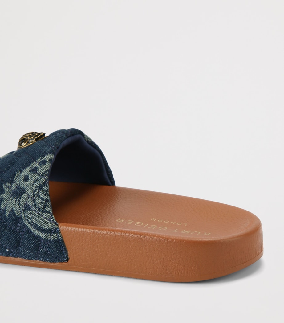 Kurt Geiger London Meena Eagle Slides Blue/pal.c Image 3