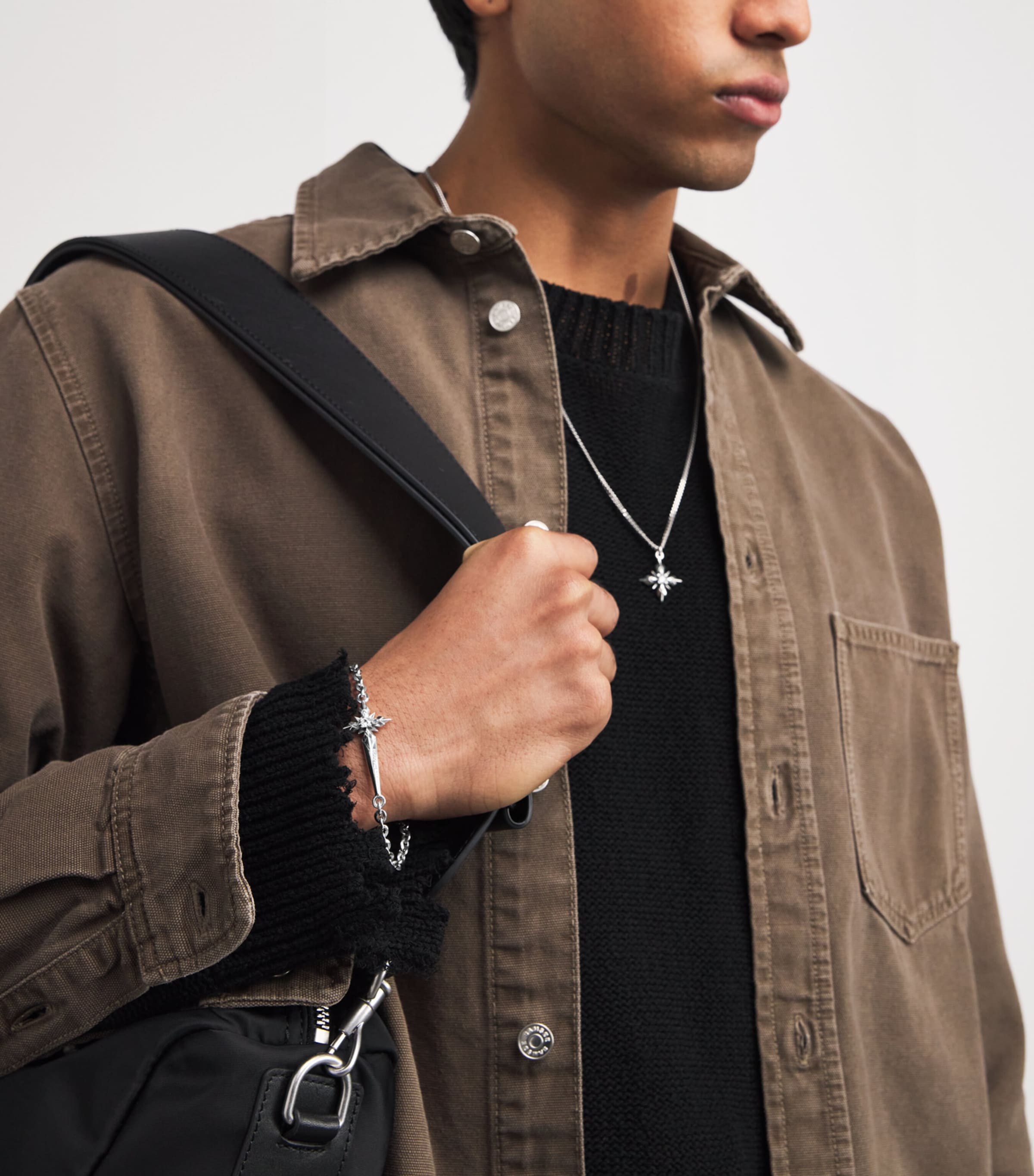 Sterling Silver Pugnale Cross Bracelet SILVER Image 5