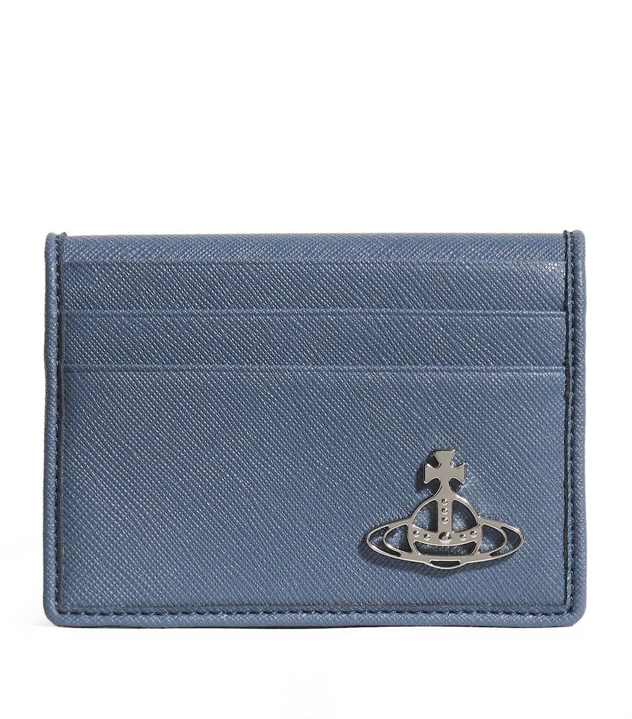 Saffiano Leather Card Holder K406 DENIM BLUE Image 1