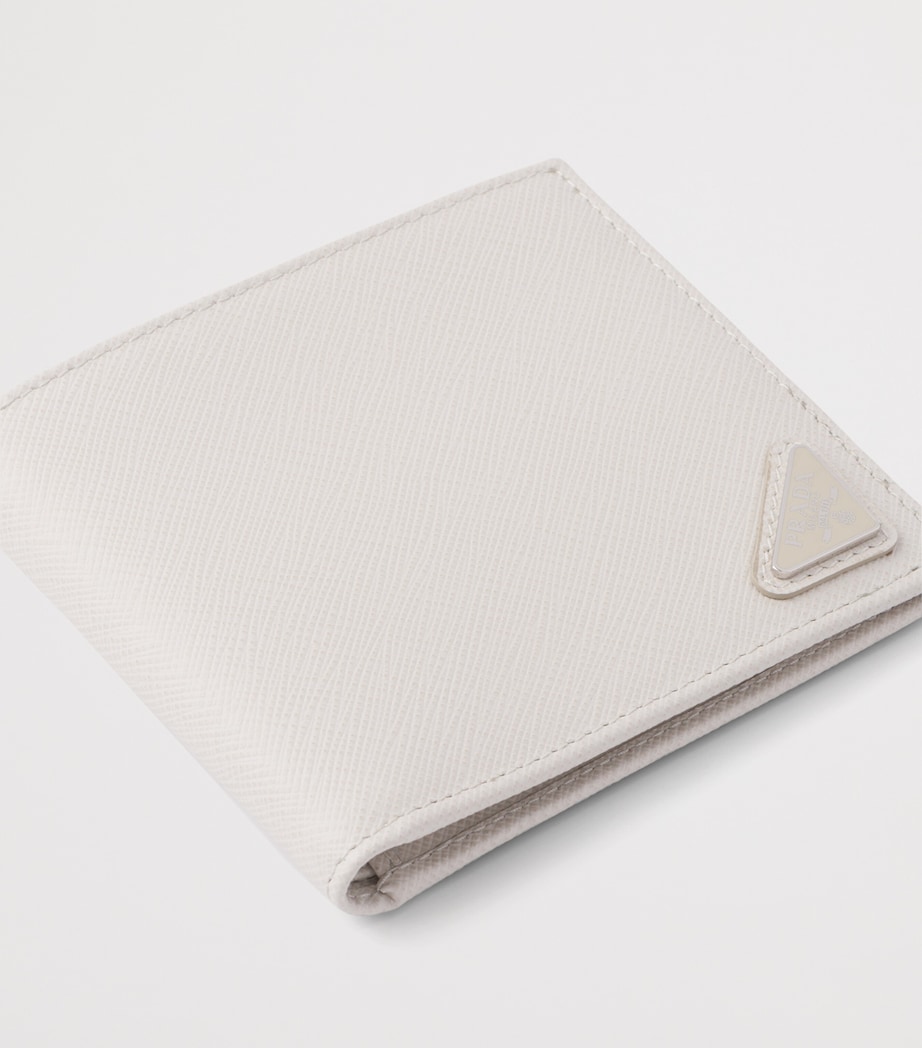 Prada Saffiano Leather Wallet Neutral Image 5