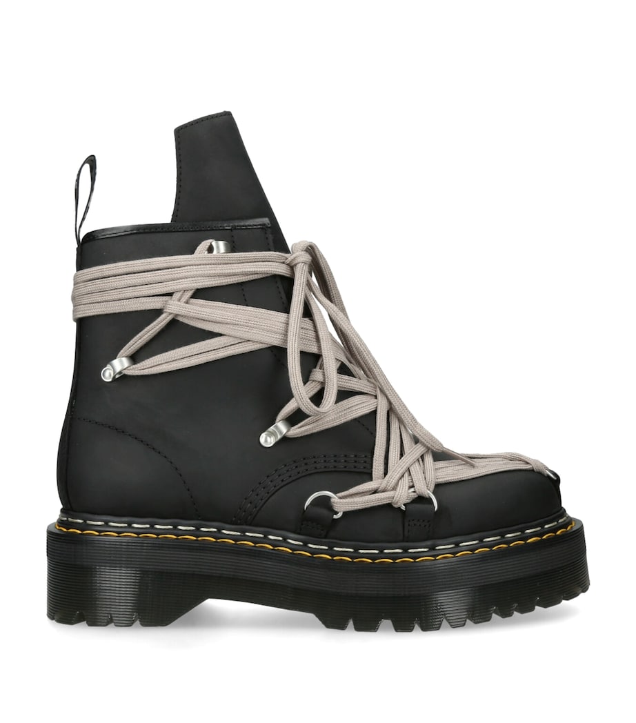 x Dr. Martens Quad Sole 1460 Megalace Boots BLACK Image 1