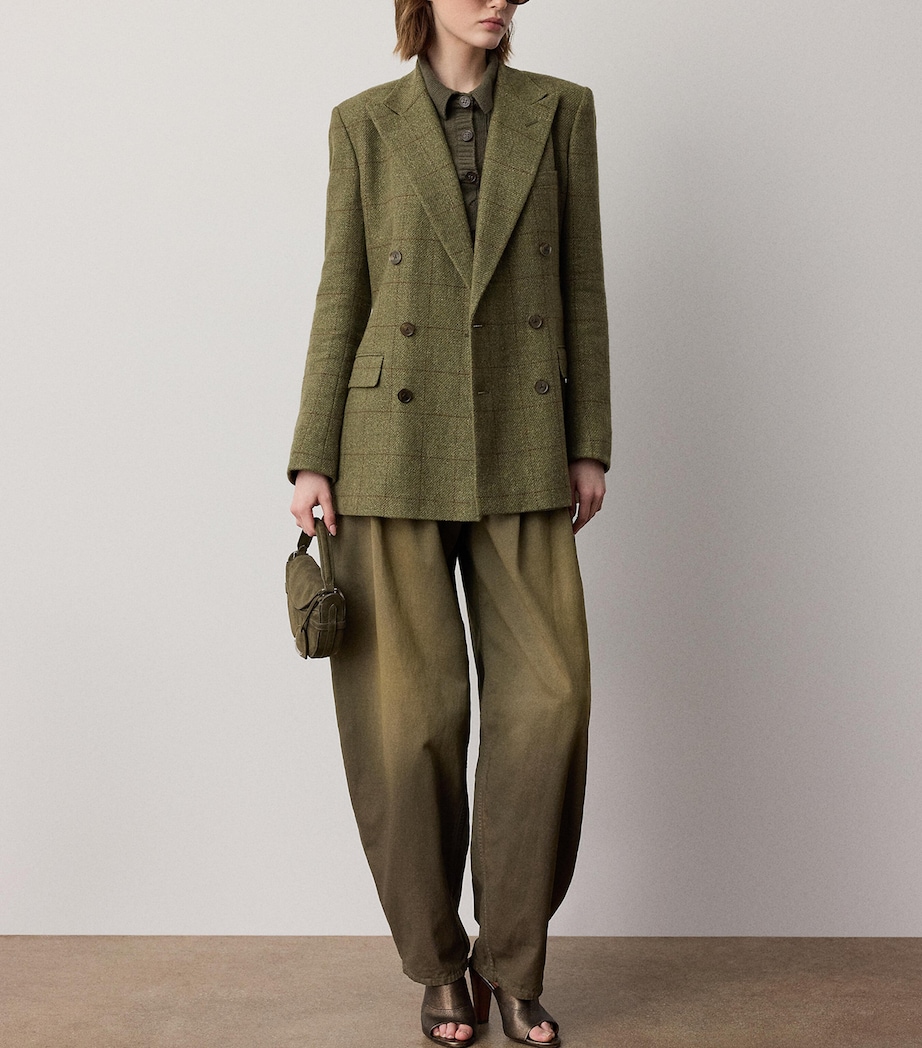 Ralph Lauren Collection Womens Tweed Ramona Blazer Cypress Multi Image 2