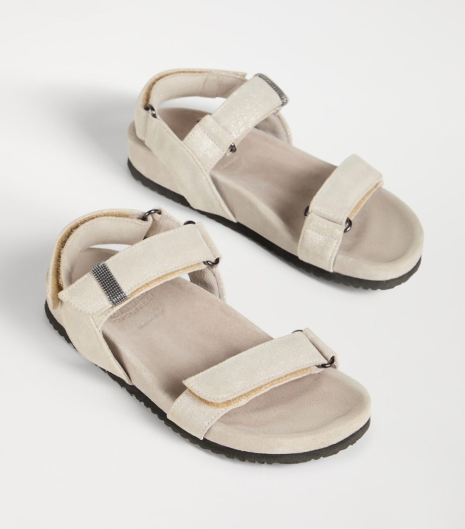 Brunello Cucinelli Kids Suede Sandals Image 2