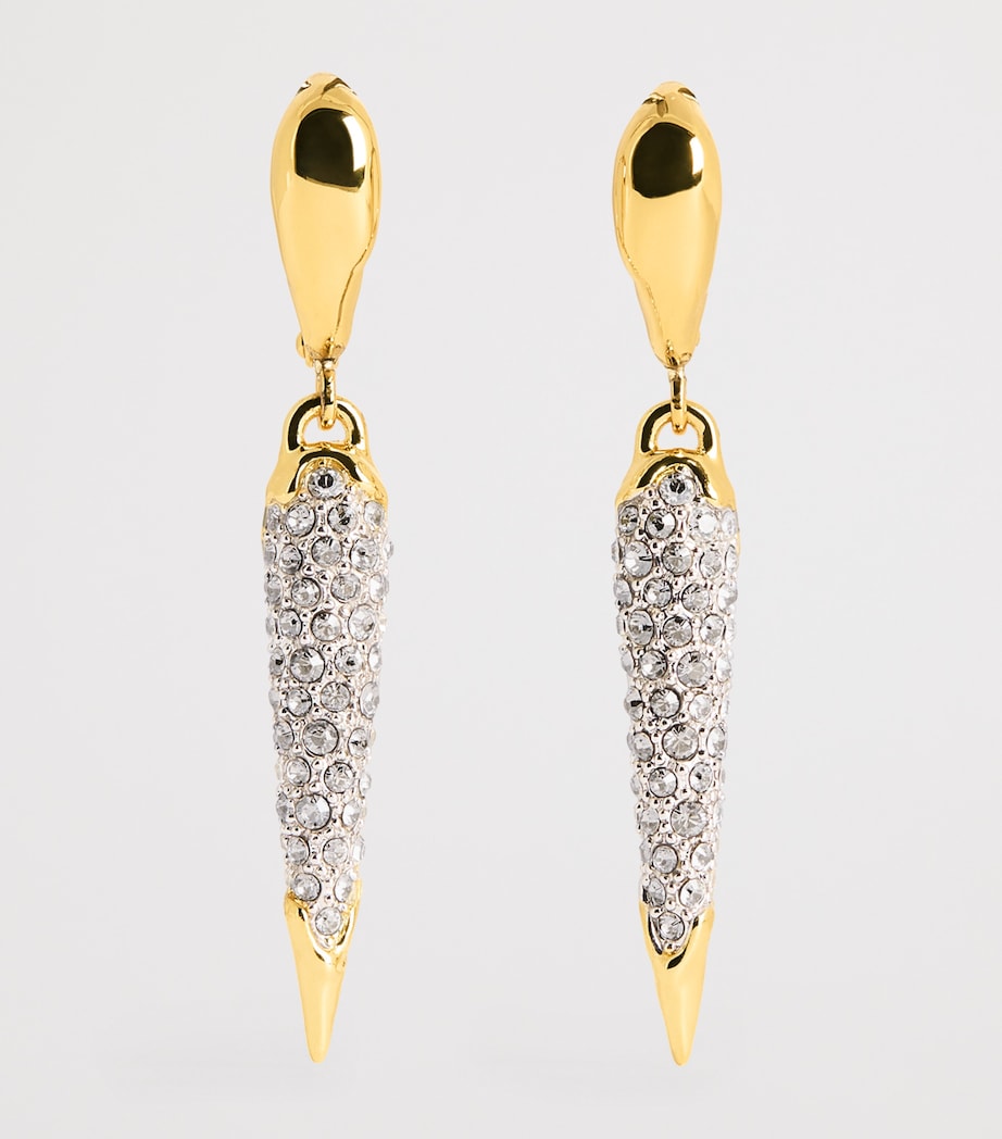 Gold-Plated Solanales Dewdrop Spear Earrings GOLD Image 3