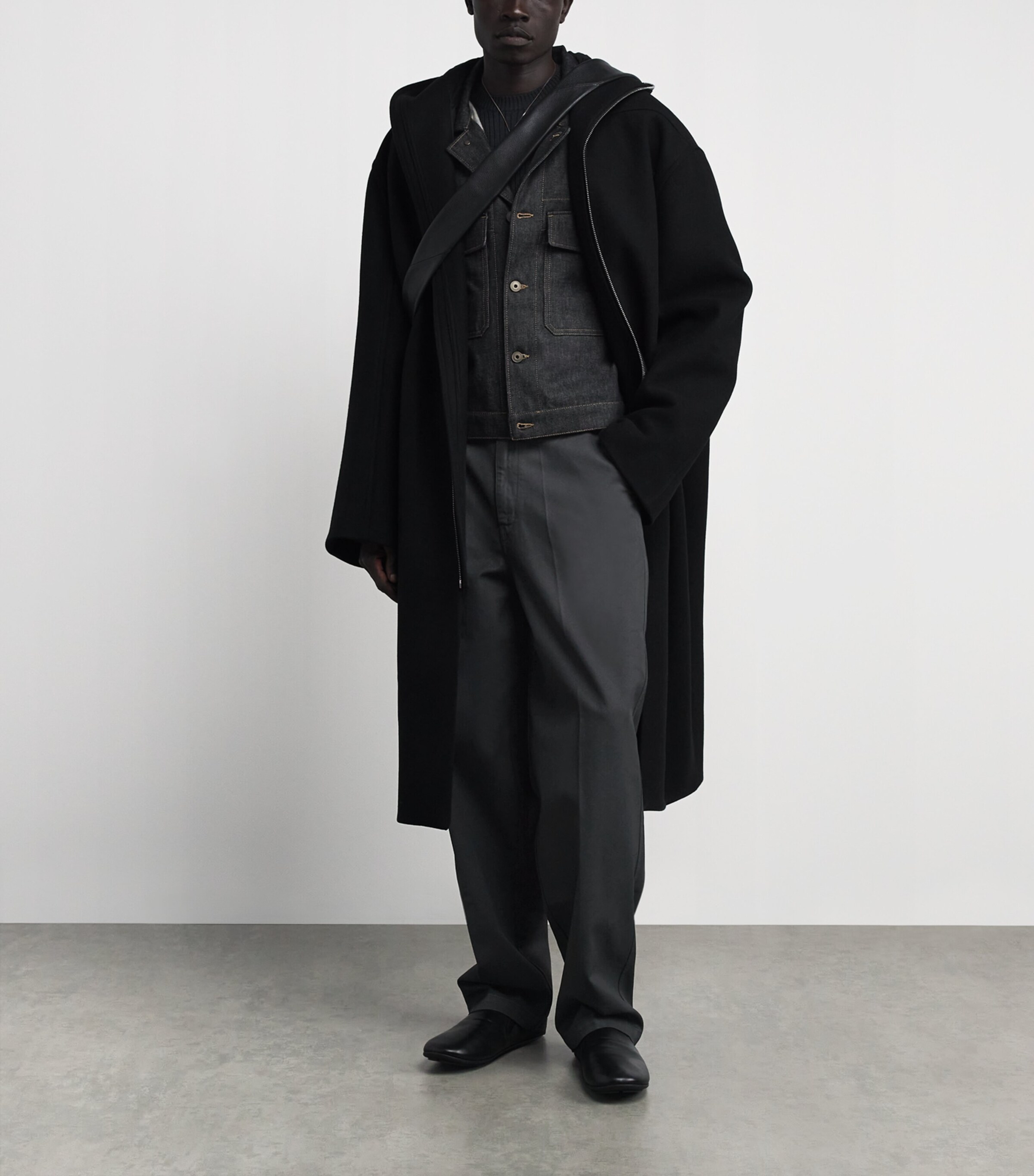 Barrel-Leg Jeans COAL BK996 Image 2