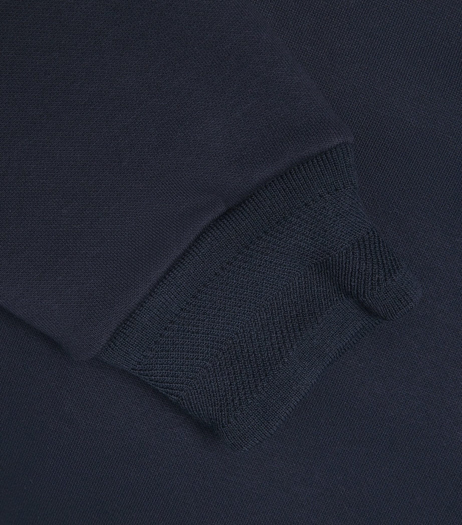 CHÉ Mens Varez Quarter-Zip Sweatshirt Navy Image 6