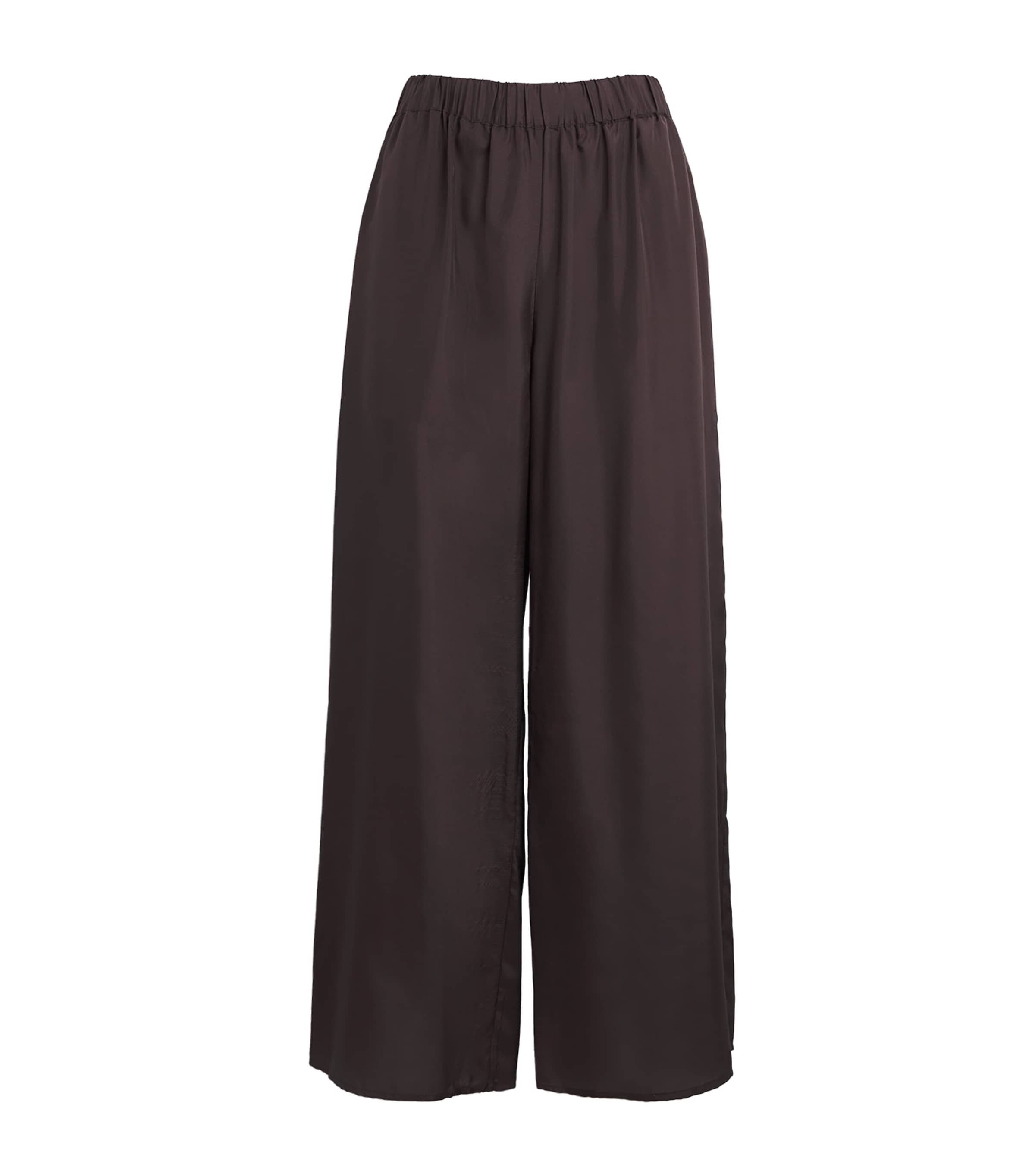 Le Kasha Silk Pamir Wide-leg Trousers In Purple