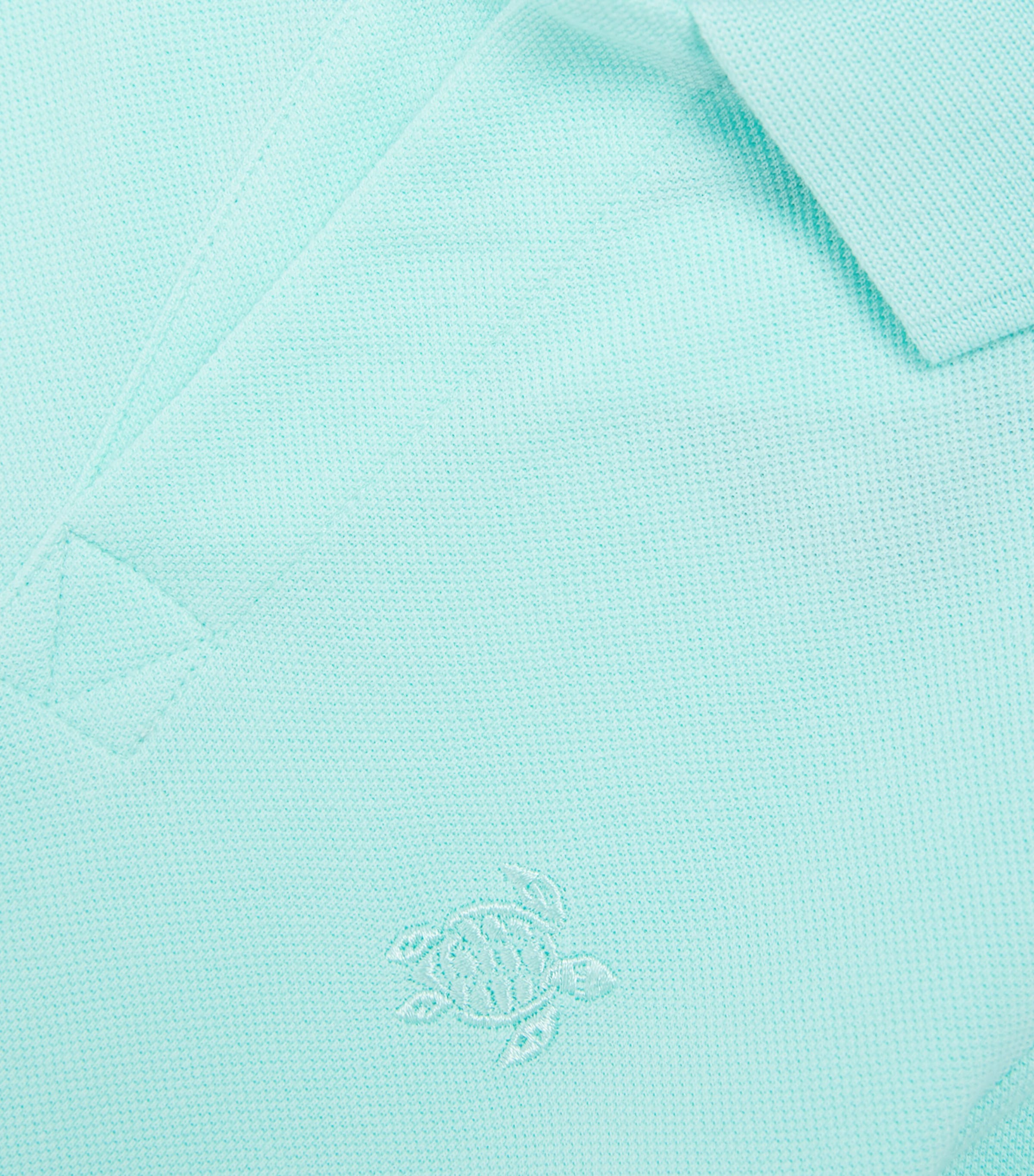 Organic Cotton Embroidered Polo Shirt (2-12 Years) 333 LAGON Image 3