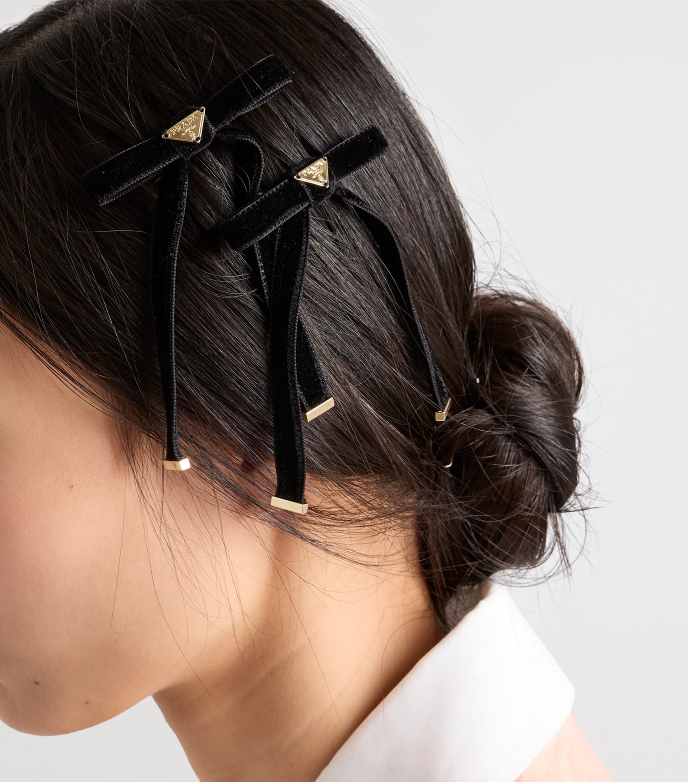 Velvet Bow Hair Clip F0002 Image 2