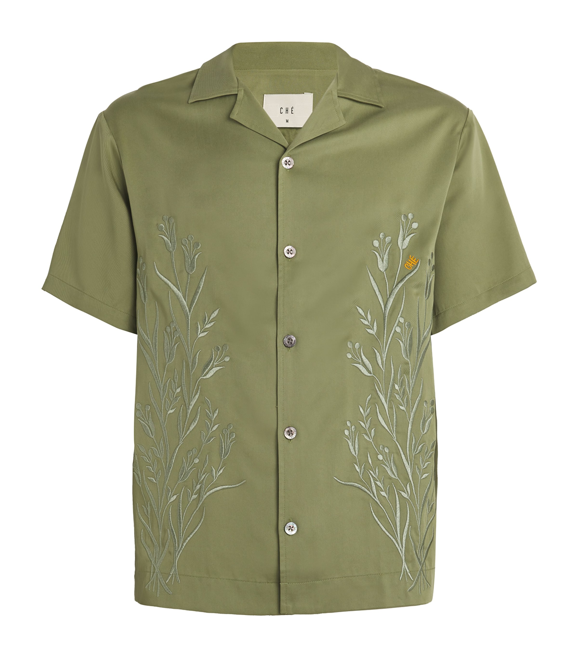 Che Embroidered Cedar Shirt In Green