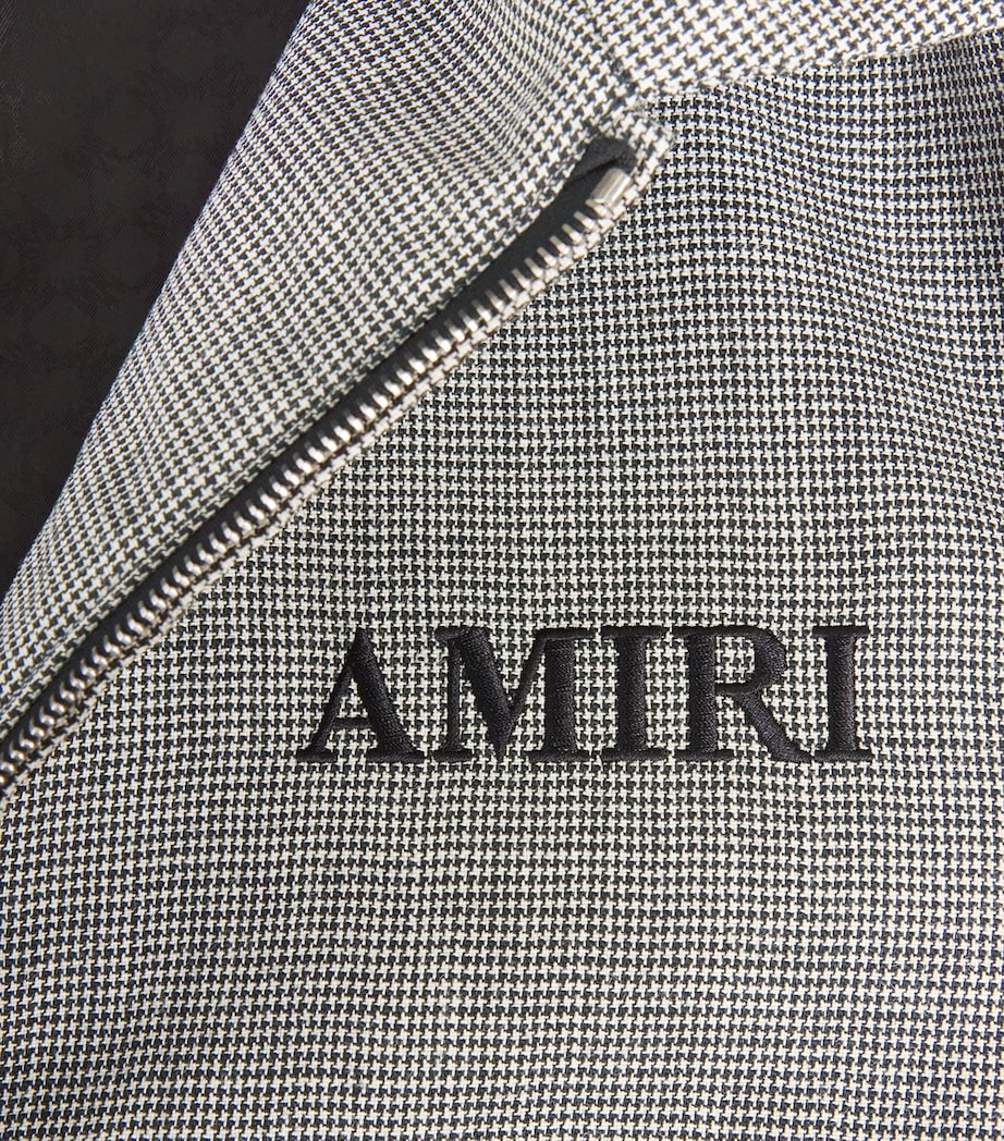 AMIRI Mens Houndstooth Jacket Black Image 6