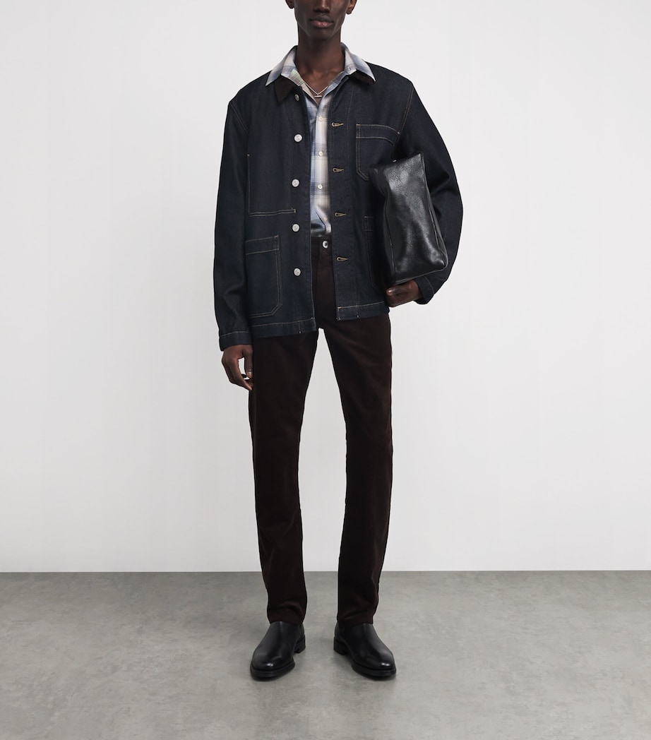 Corduroy-Collar Pauler Denim Chore Jacket WESTIN Image 2