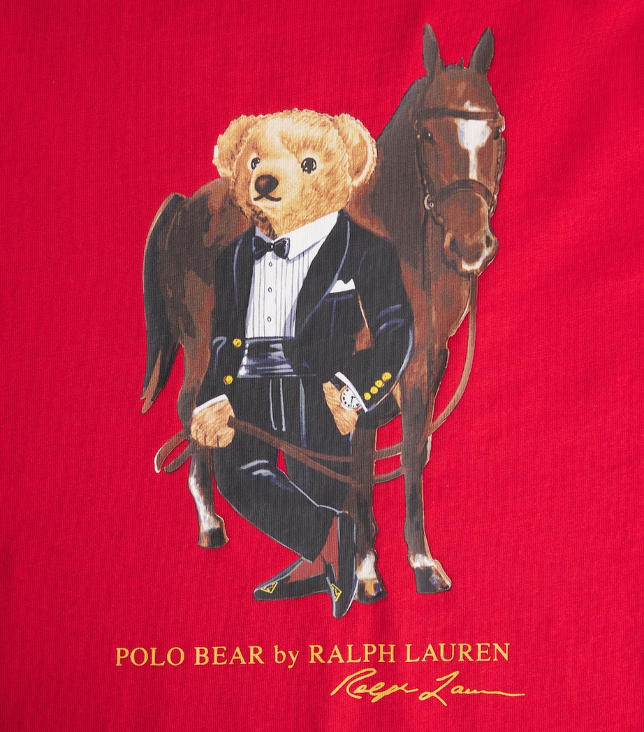 Polo Ralph Lauren Mens Cotton Polo Bear T-Shirt Red Image 5