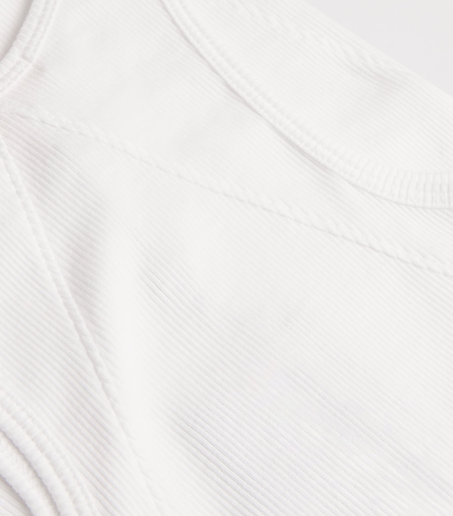 The Essential Rib Tank Top WHITE Image 5