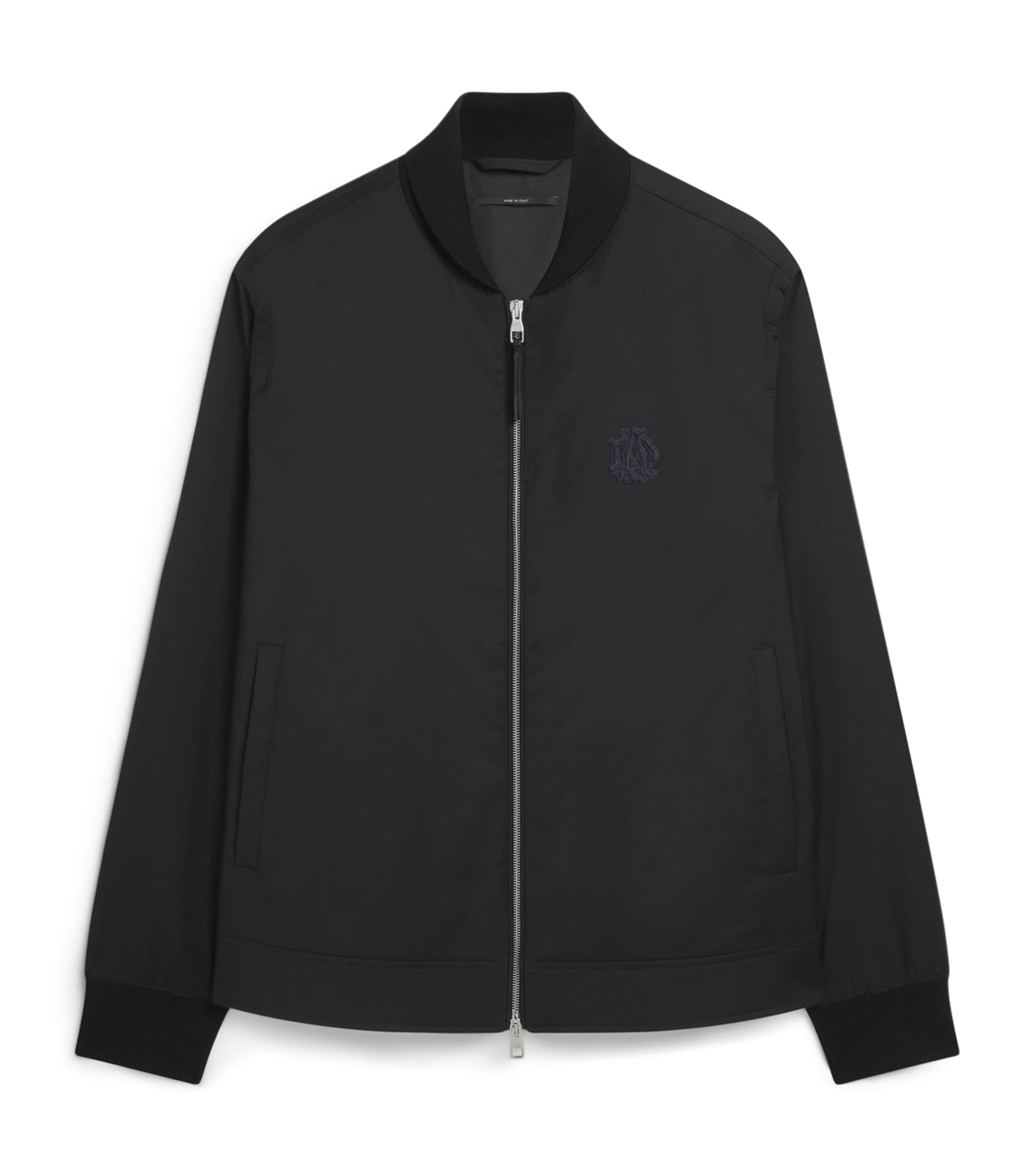 Dunhill Stretch-wool Athluxury Bomber Jacket In Blue