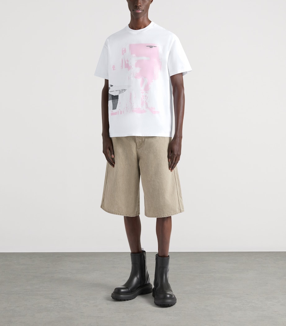 Givenchy Mens Denim Shorts Image 2