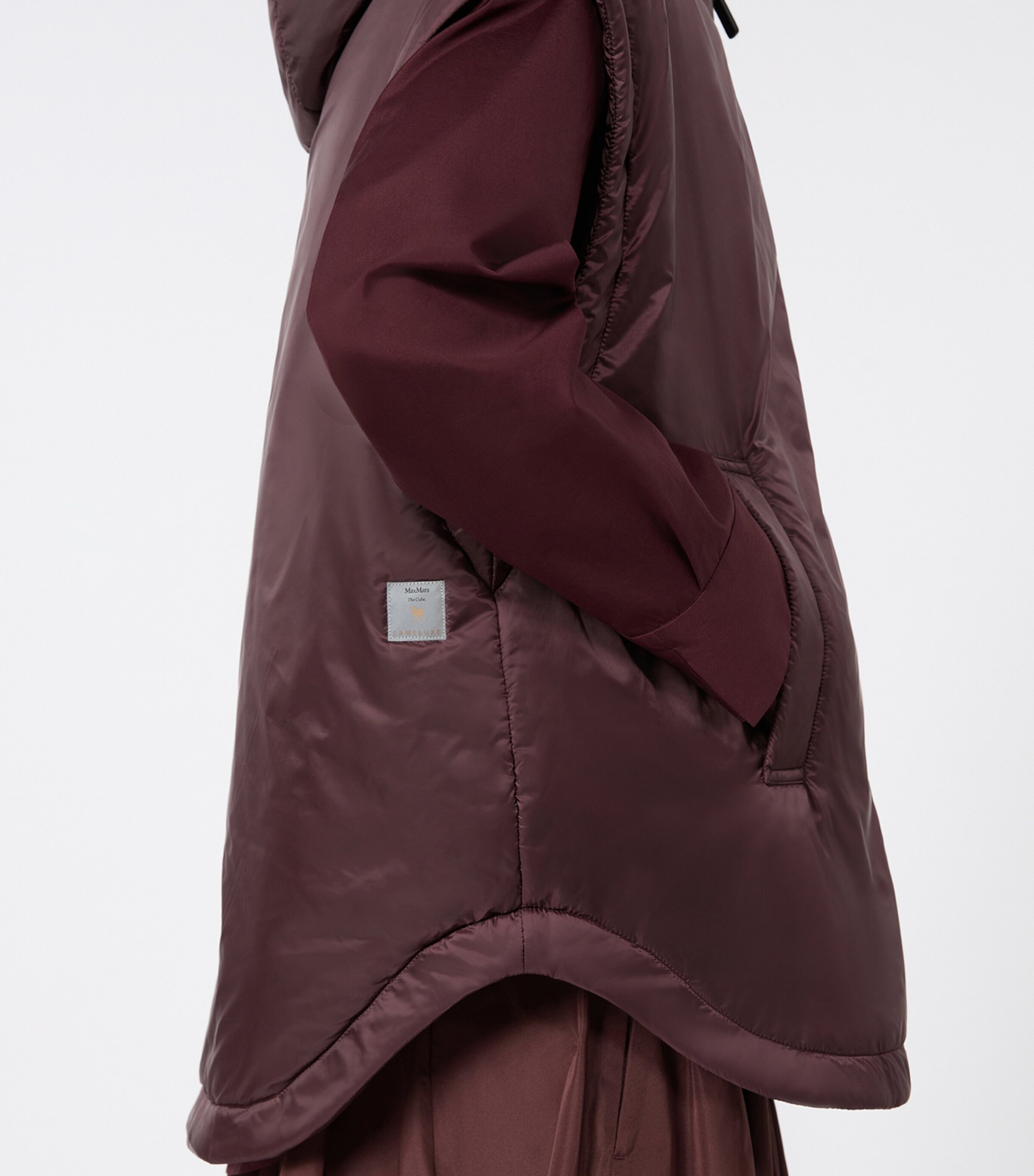 Max Mara Womens The Cube Sleeveless Jacket Bordeaux Image 5