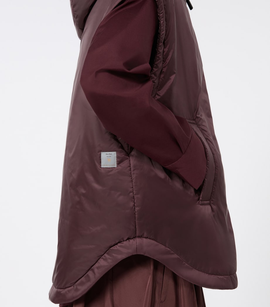Max Mara Womens The Cube Sleeveless Jacket Bordeaux Image 5