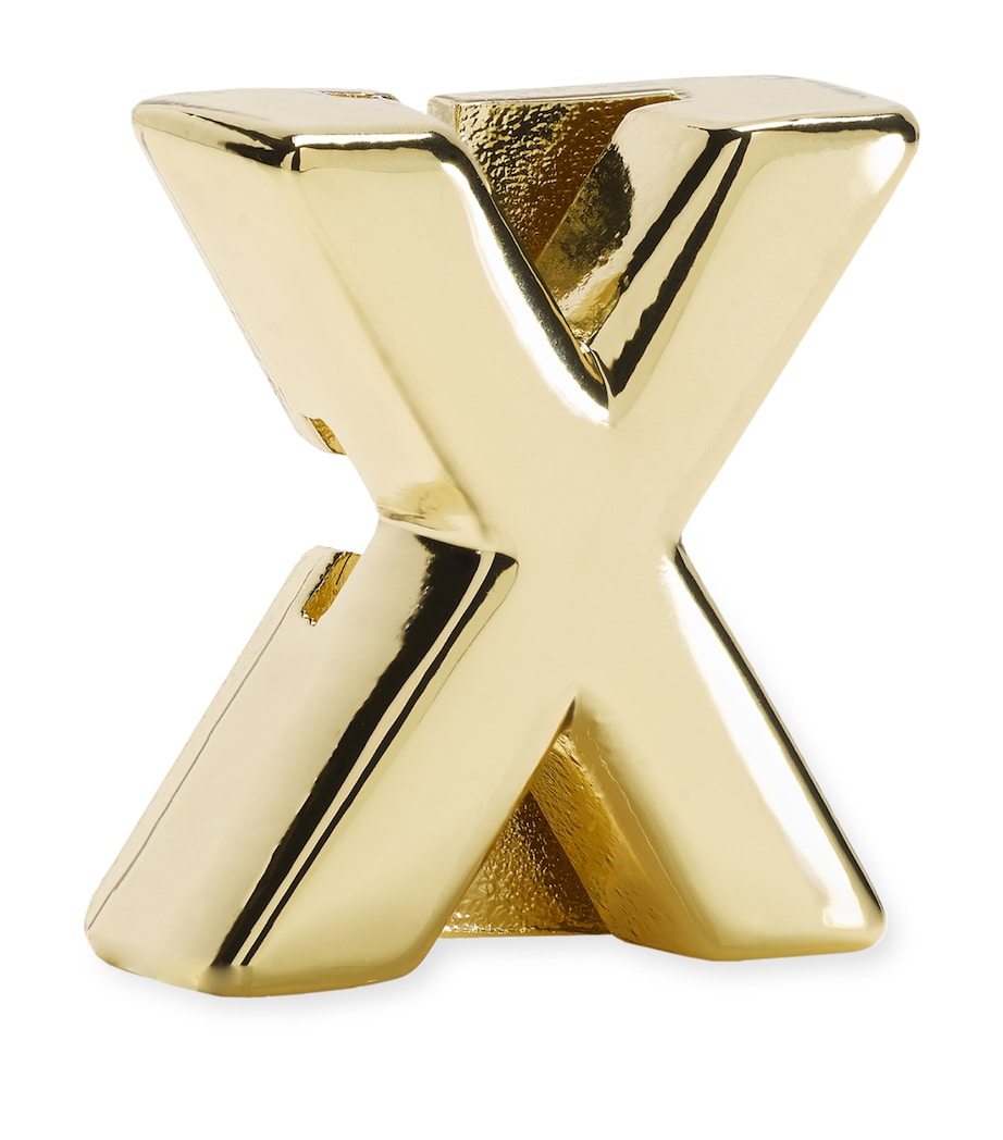 Gold-Plated X Notebook Charm GOLD Image 3
