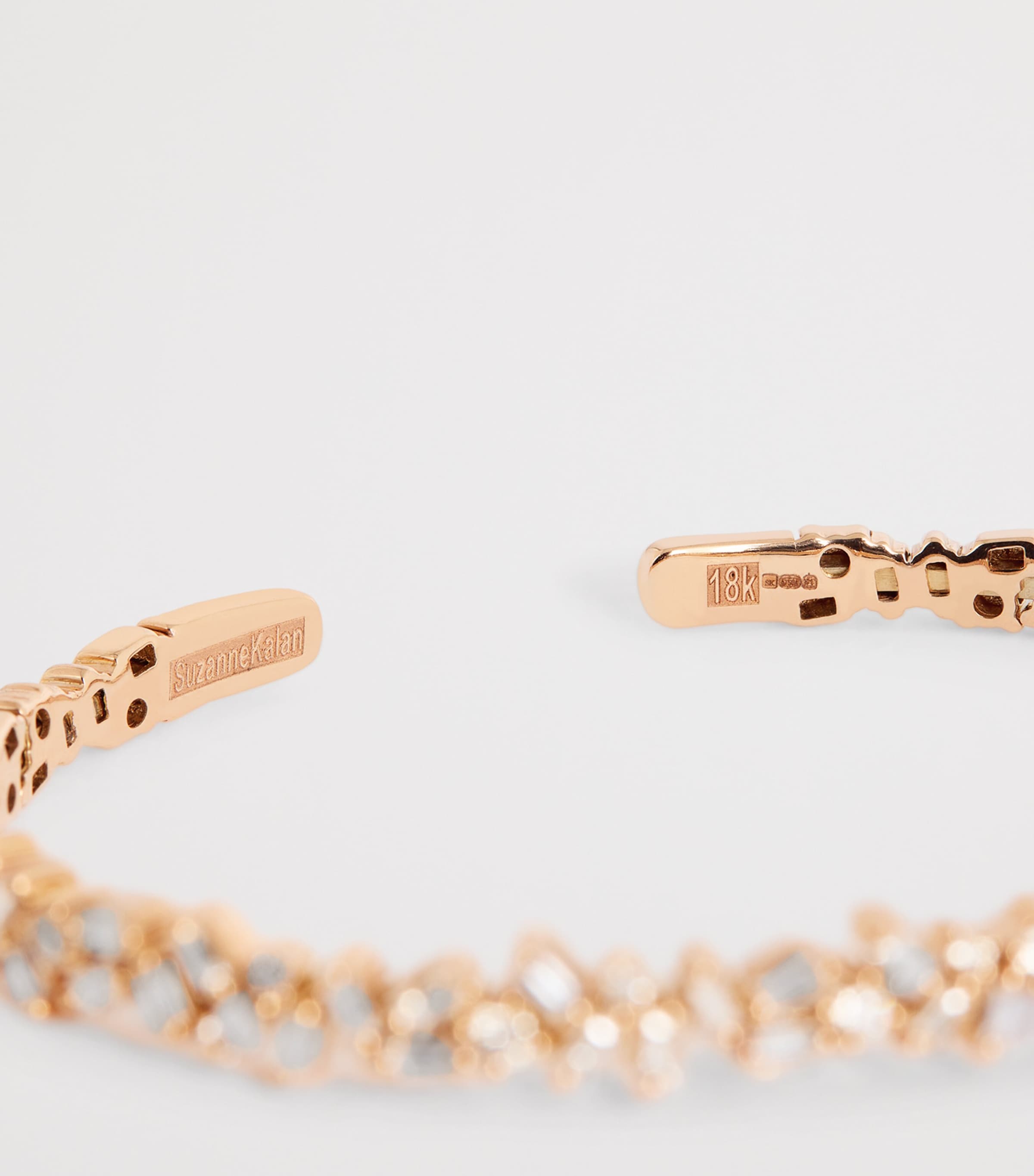 Small Rose Gold and Diamond Classic Fireworks Bangle 18K RG/WD Image 4