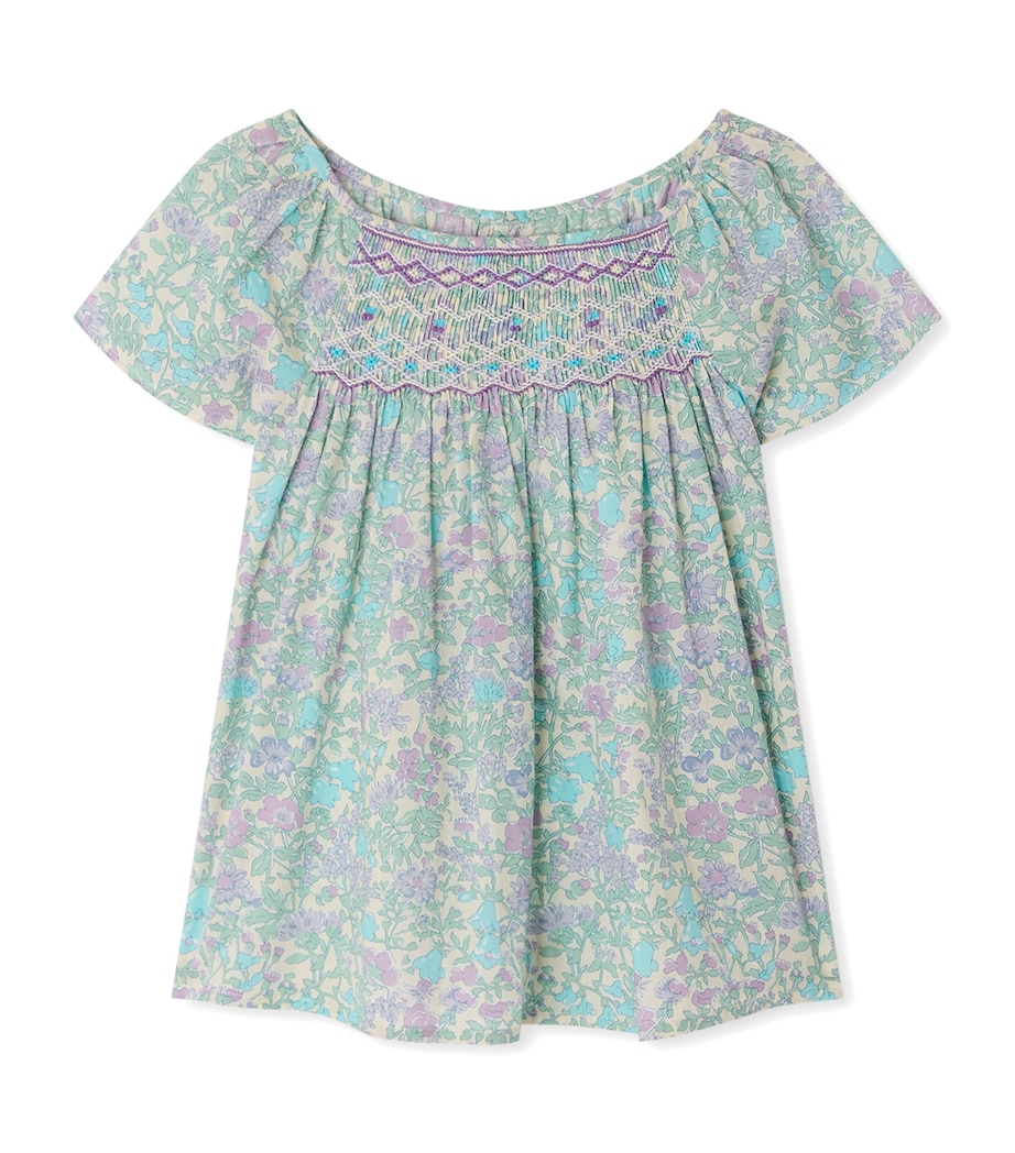 Bonpoint Organic Cotton Grenade Blouse (4-14 Years) Parme Clair Image 1
