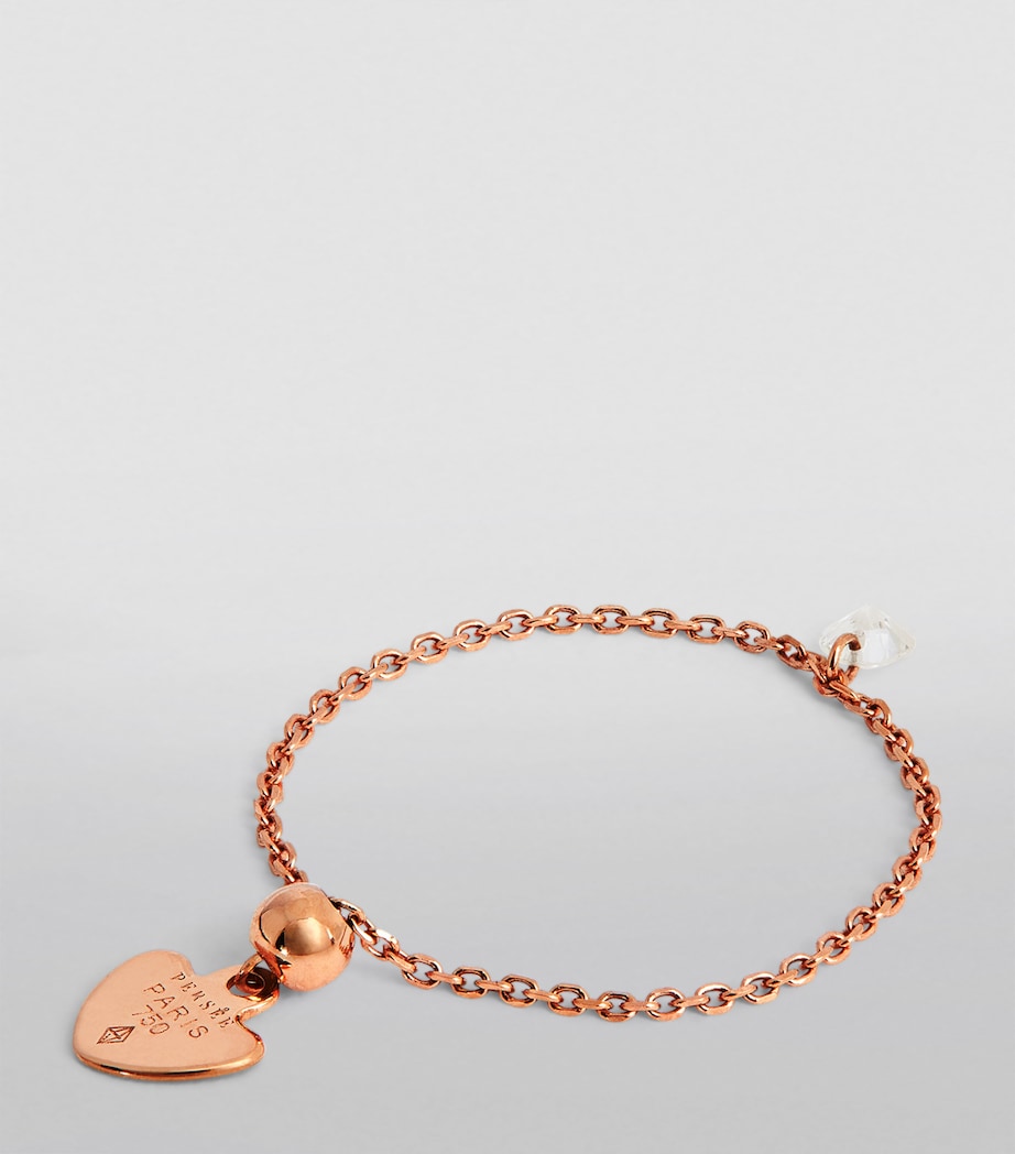 Rose Gold and Diamond Ring ROSE GOLD Image 3