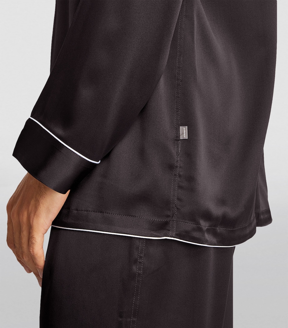 Silk Pyjama Set 067 ANTHRAZIT Image 6