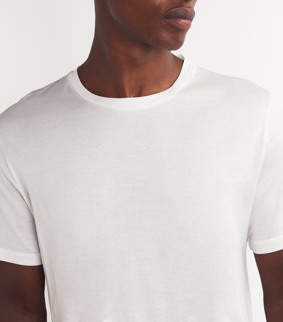 Cotton T-Shirt 101 WHITE Image 6