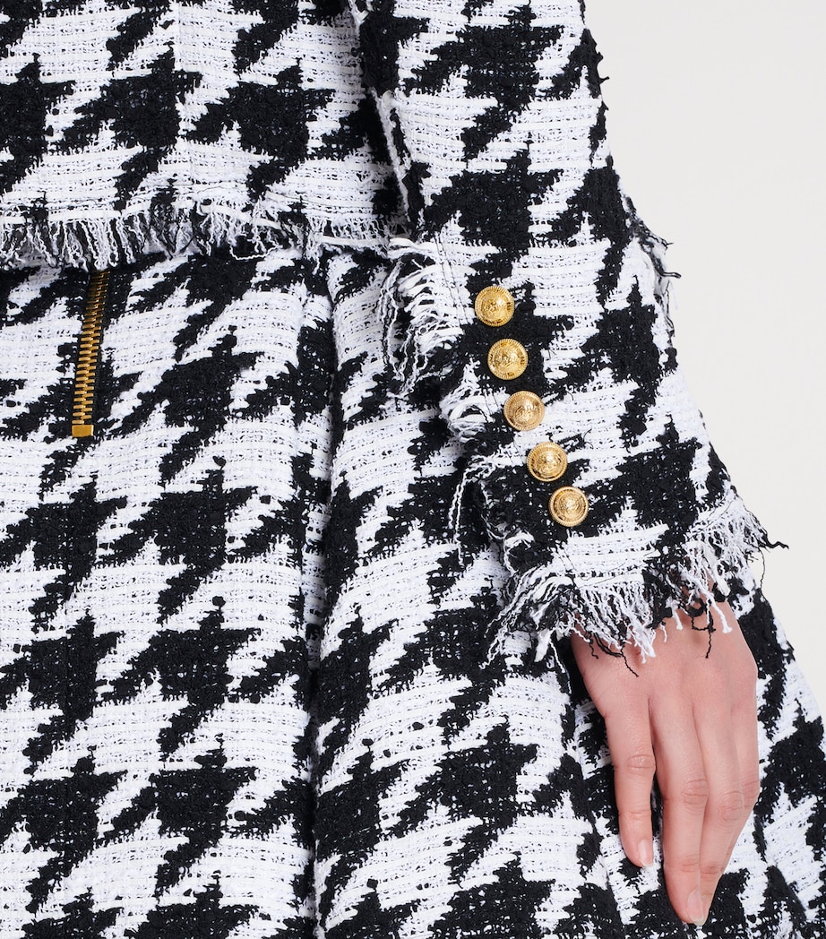 Tweed Houndstooth Jacket GAB BLANC/NOIR Image 8