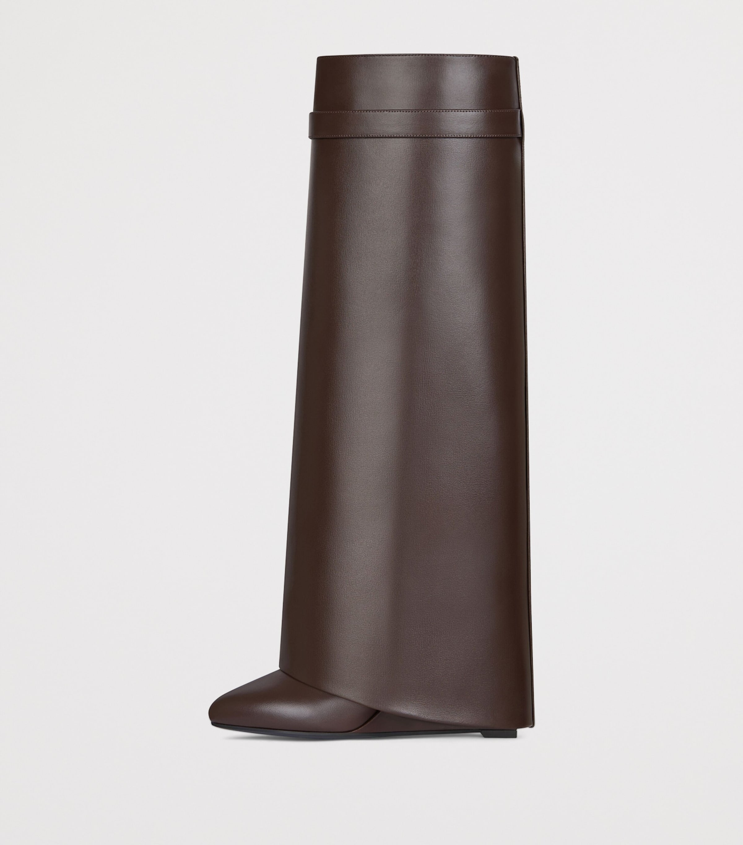 ロングブーツ GIVENCHY Brown Leather Shark Lock Boots Shark Lock boots in leather | Givenchy CA | Givenchy