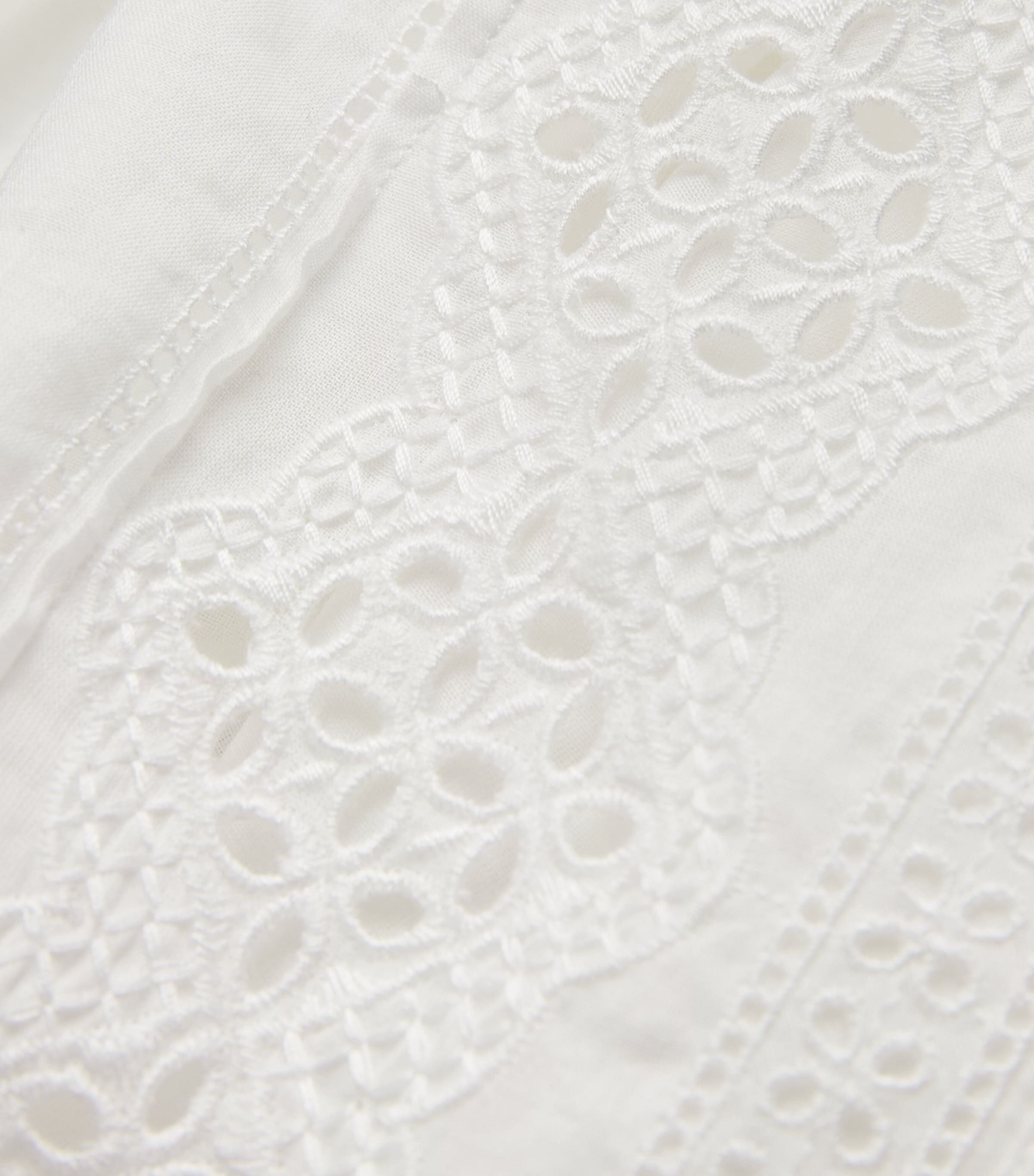 Cotton Broderie Anglaise Shirt SOFT WHITE Image 5