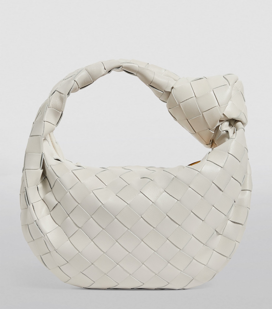 Bottega Veneta Mini Leather Jodie Bag Chalk Gold Image 5