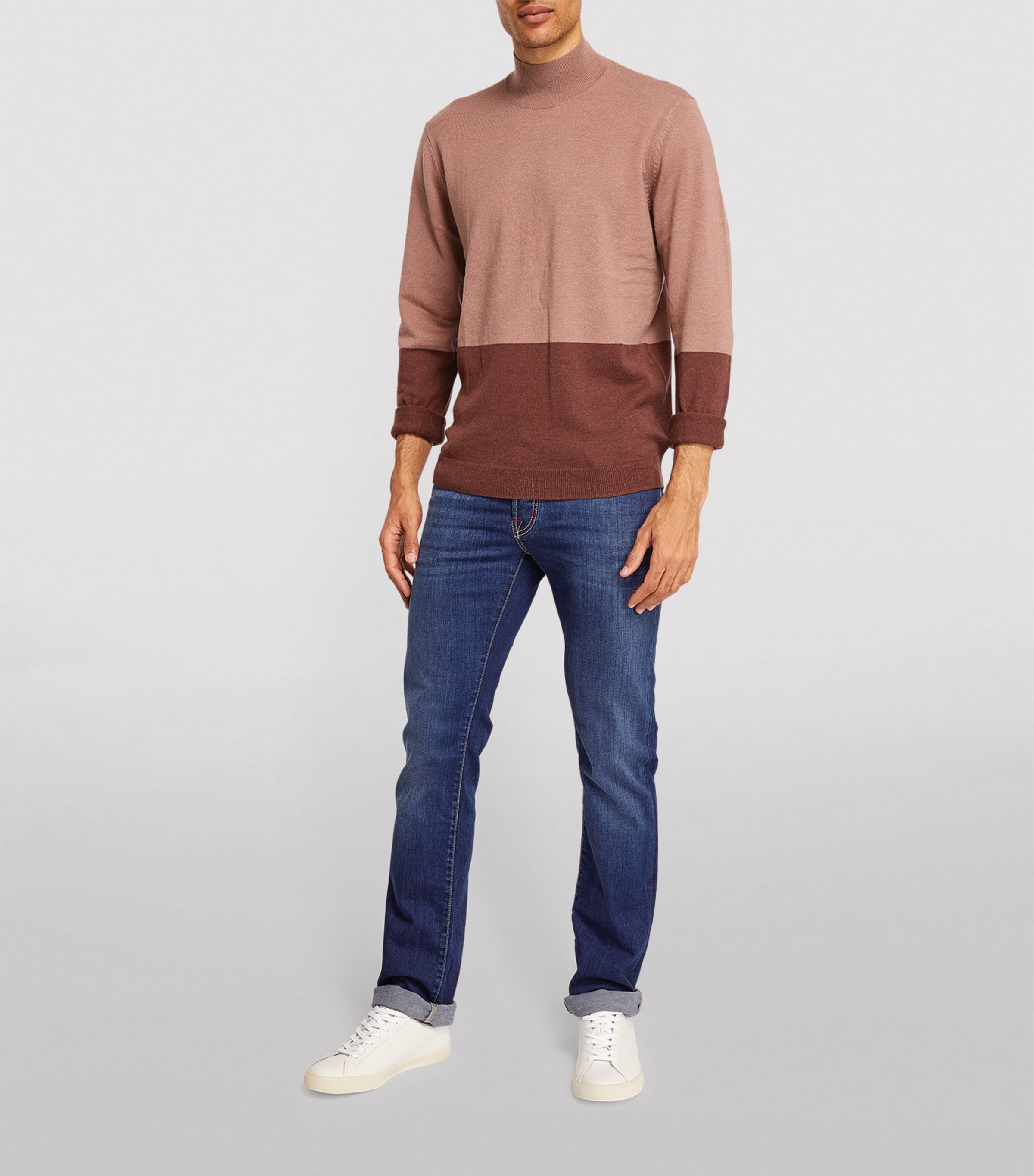 Straight Jeans 094D-NAVY Image 2