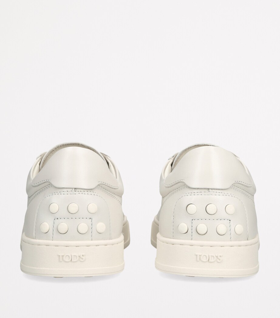 Tod's Leather Cassetta Sneakers Bone Image 2