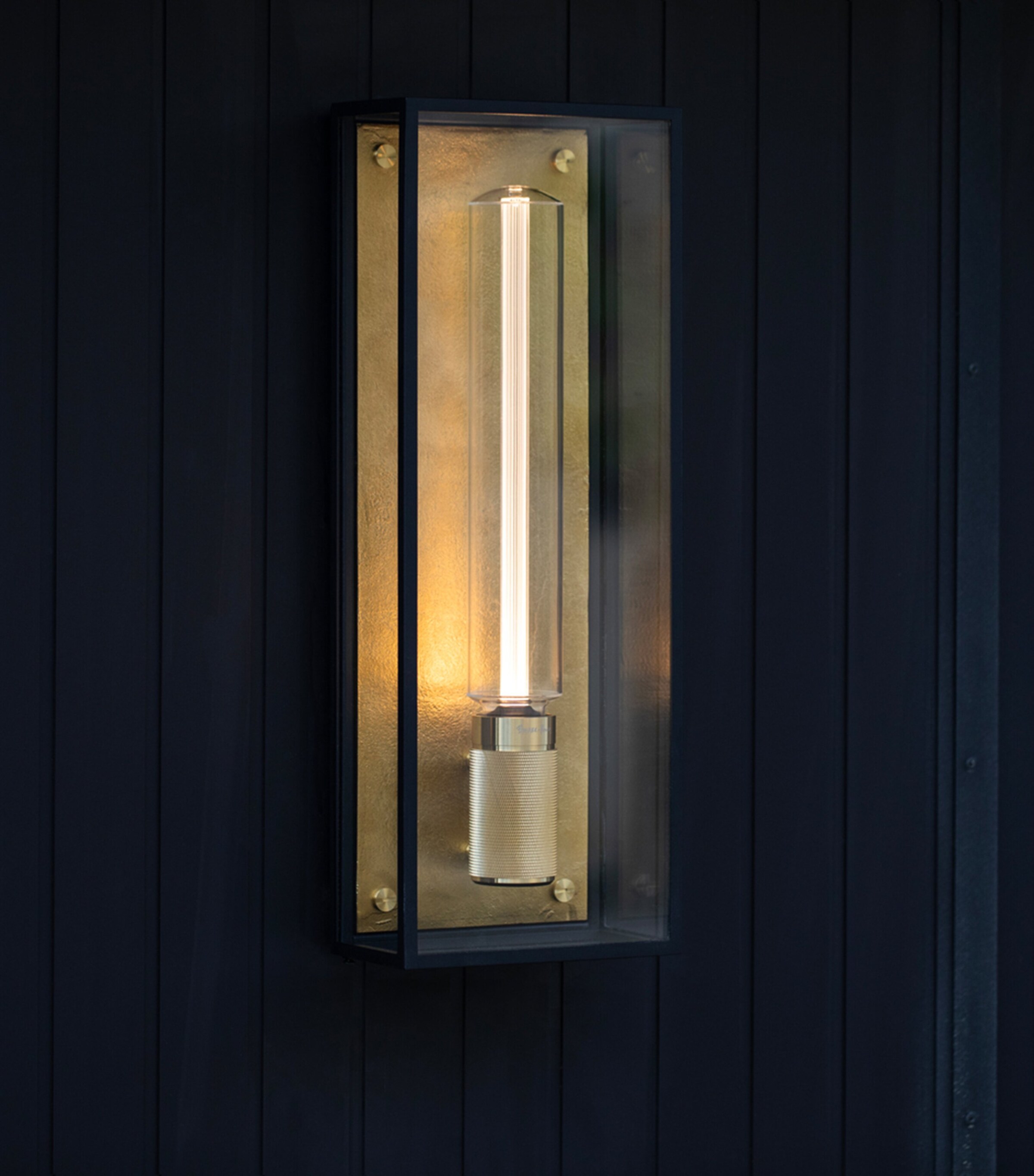 Buster + Punch Large Caged Wet Wall Light Brass Image 8