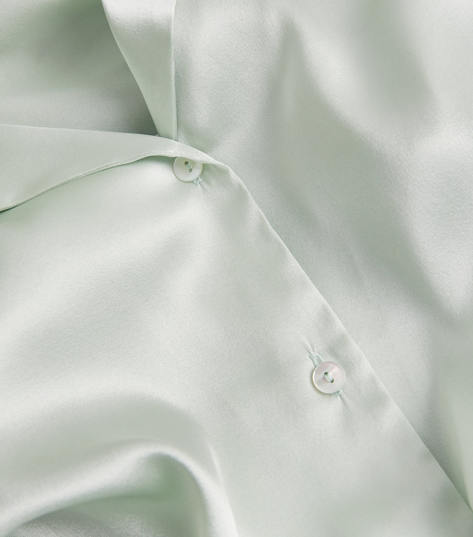 Stretch Silk Pyjama Set WHITE SAGE Image 5