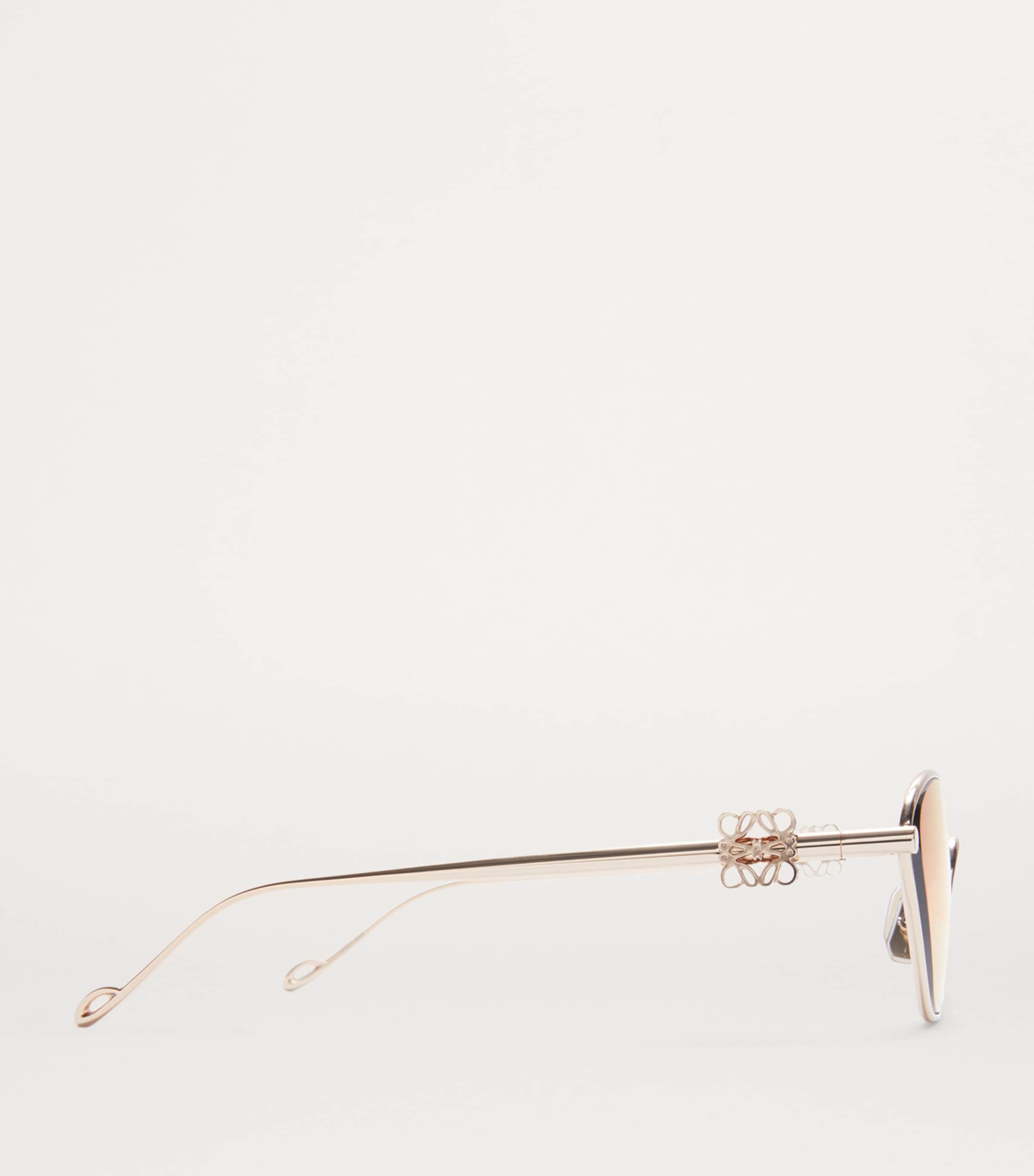 Anagram Hexagonal Sunglasses ROSE GOLD Image 3
