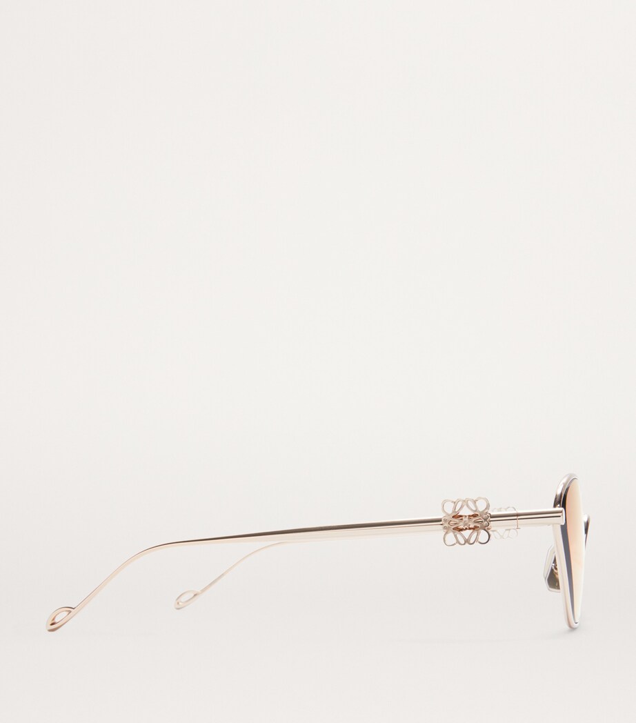 Anagram Hexagonal Sunglasses ROSE GOLD Image 3