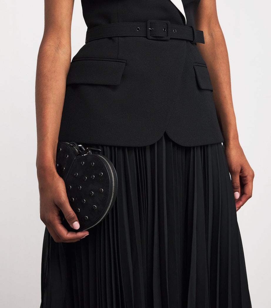 Emma Midi Dress BLACK AND WHITE Image 4