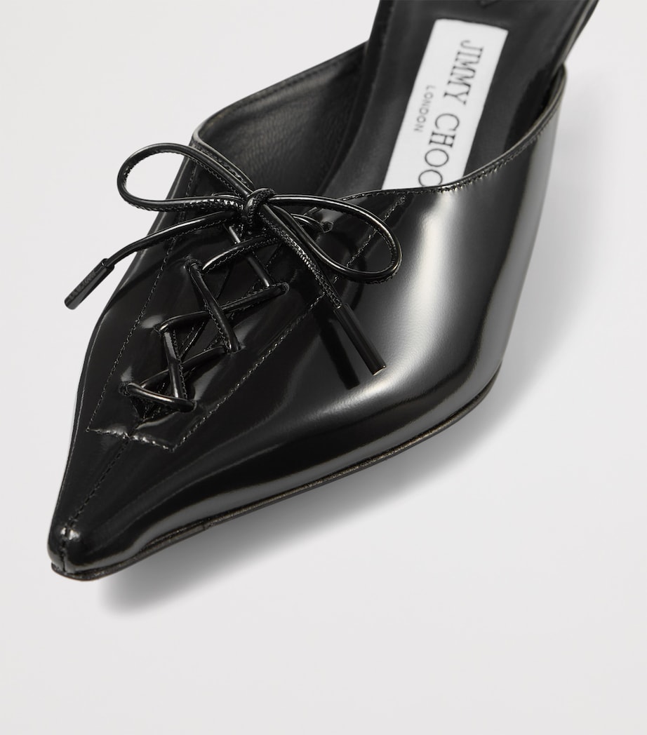 Scarlett 50 Leather Mules BLACK Image 2