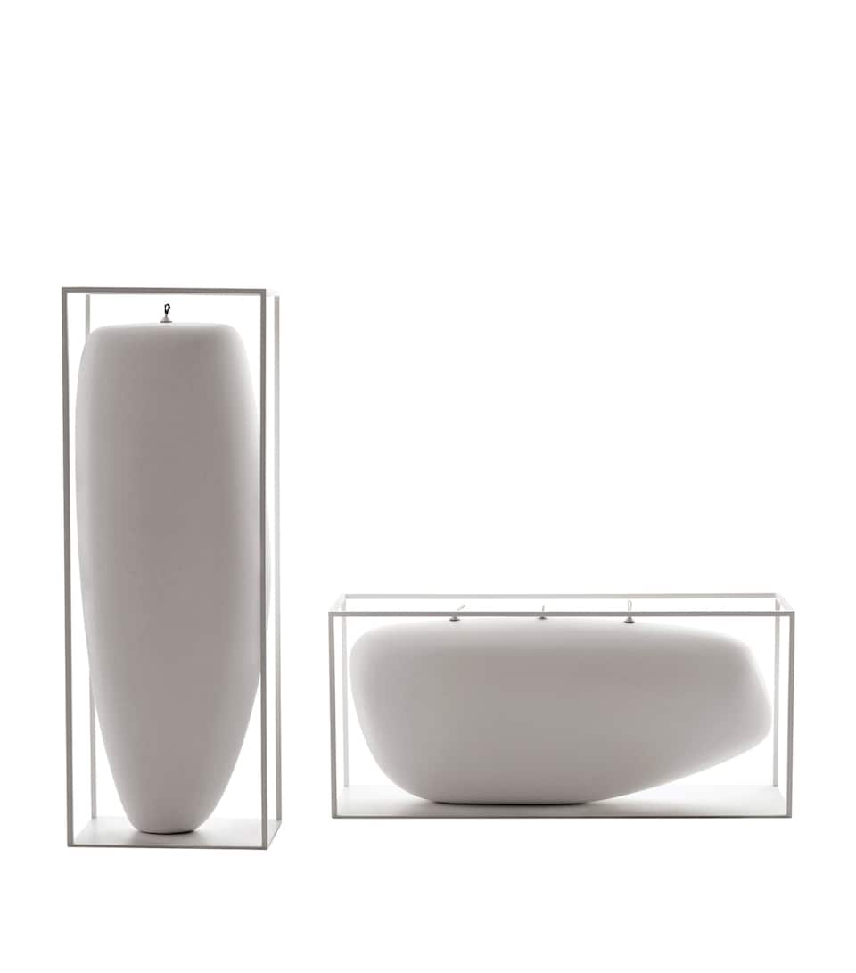 B&B Italia Overscale Flame Outdoor Candle White