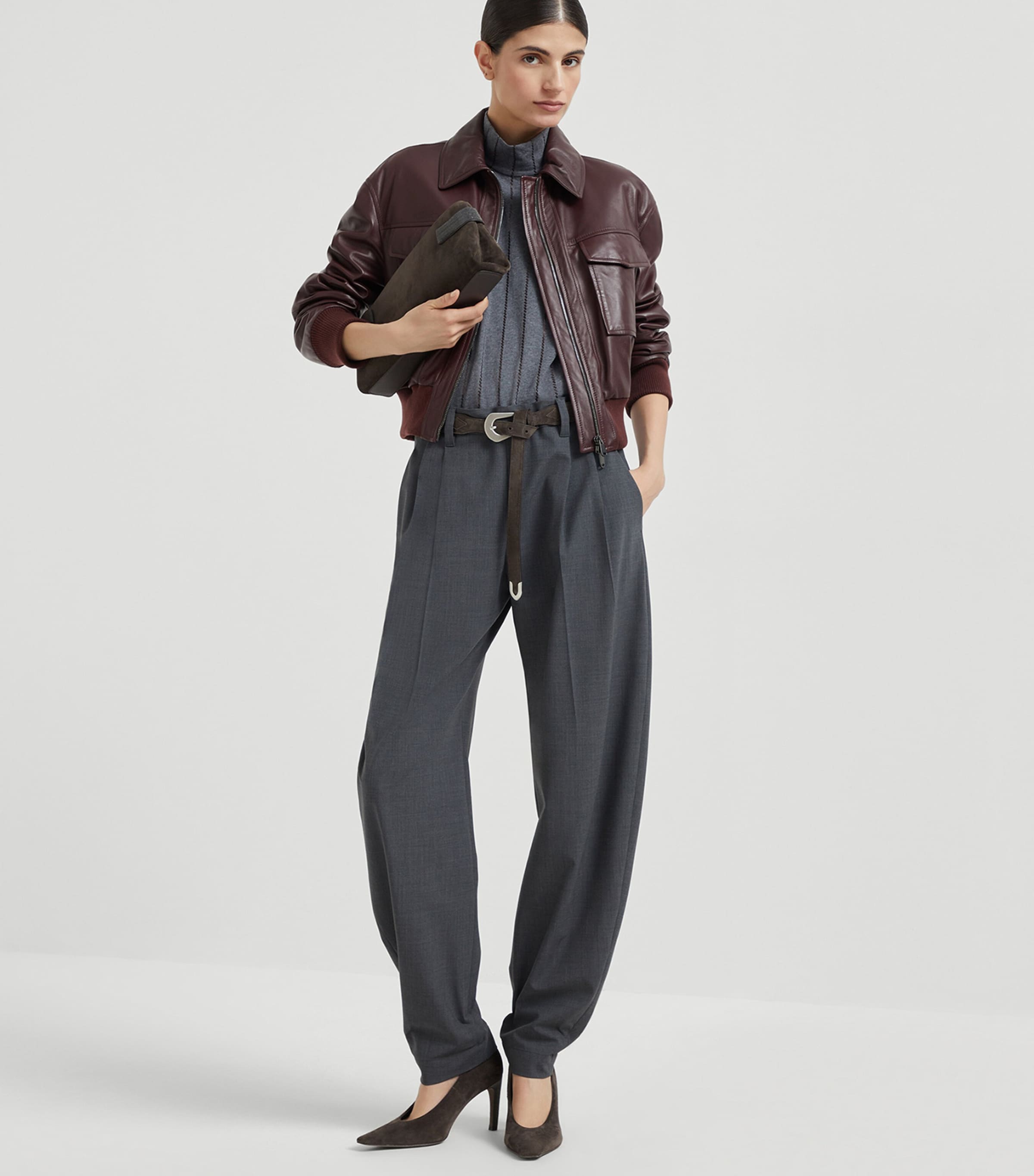 Cotton Sequin-Stripe Sleeveless Top C080 Image 4