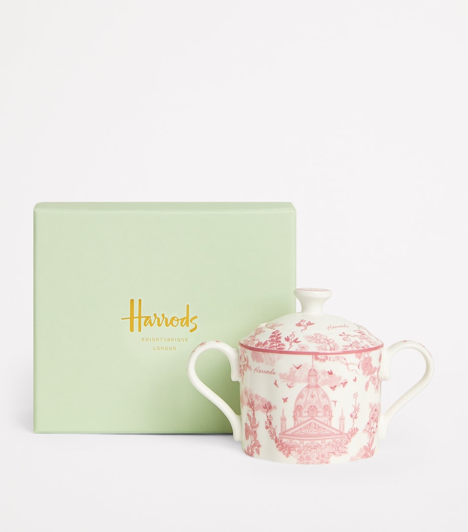 Bone China Toile Sugar Bowl PINK Image 2