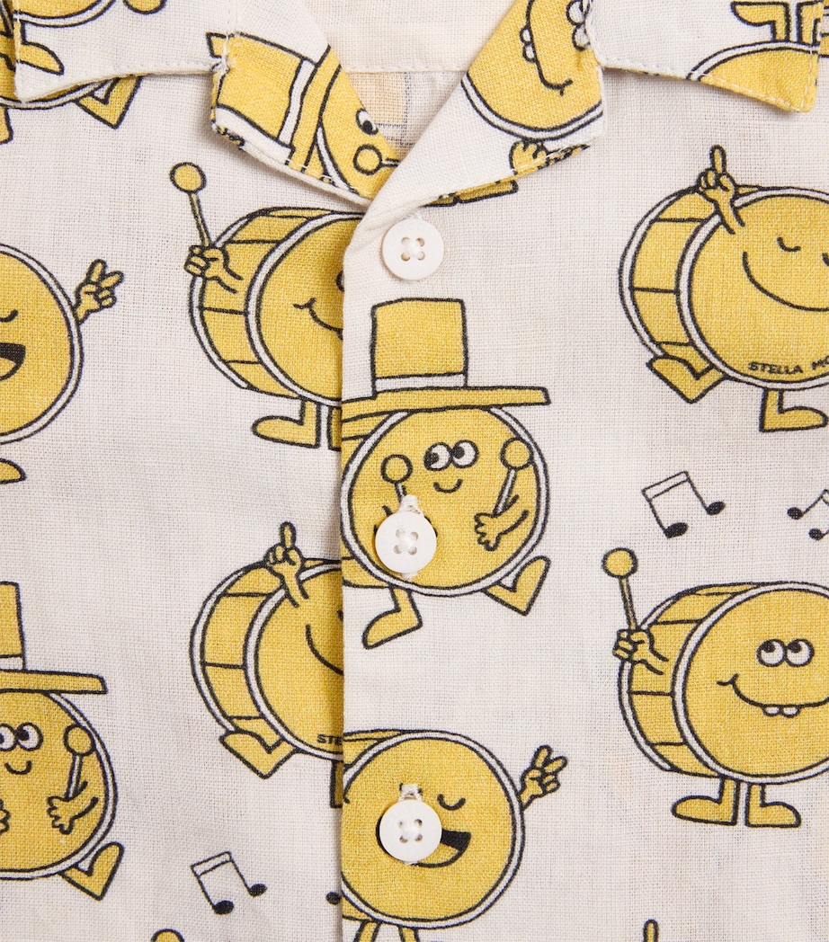 Stella McCartney Kids Organic Cotton-Linen Printed Shirt (3-36 Months) Image 4