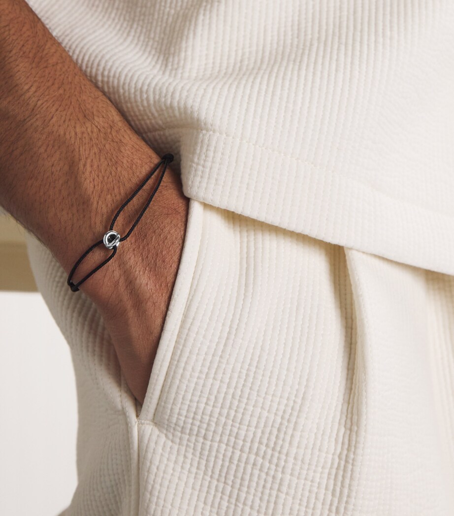 Polished Sterling Silver Le 1g Bracelet BLACK Image 4